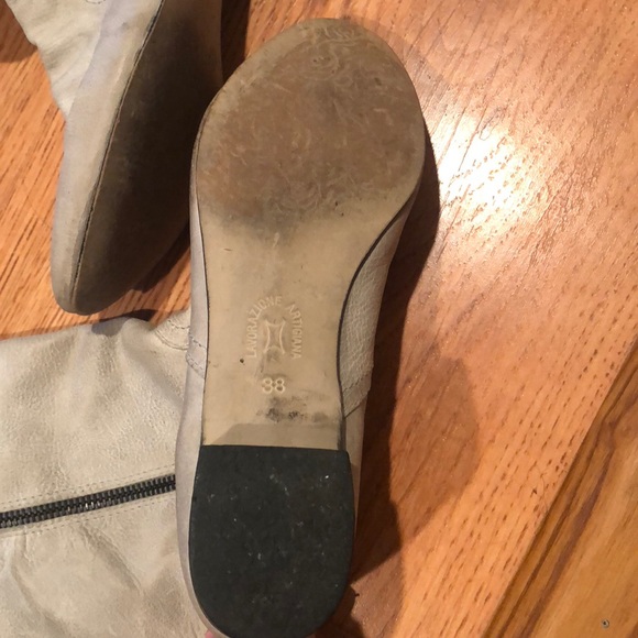 Steve Madden White Leather Boots - Picture 3 of 6